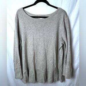 Style & Co Bell Sleeve Beige Sweater 3X